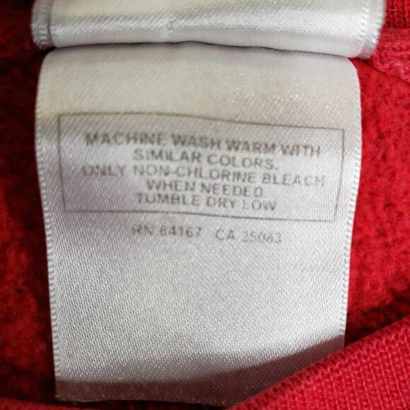 VINTAGE Winnie The Pooh The Disney Store Sweatshirt L Large Red Fleece 90s - Picture 8 of 11